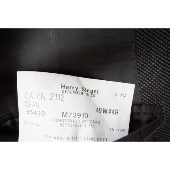 Coppley Galen VBC Wool Brown Nailhead 2 Pc Suit Jacket Pants Sz 49R - Picture 9 of 11